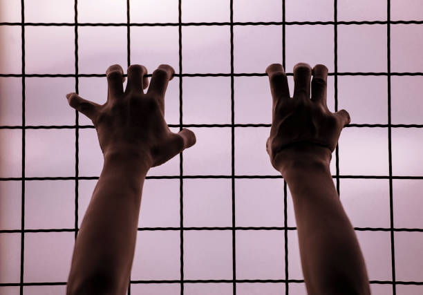 istock Hands in prison have no freedom. 1727834134