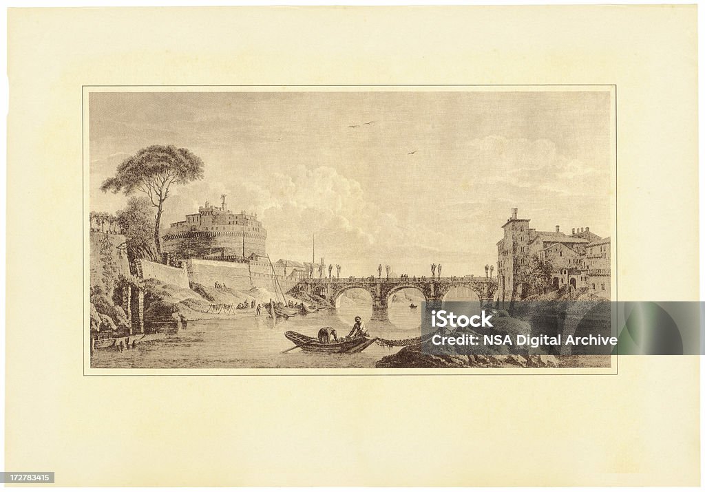 Antico vista su Roma - Illustrazione stock royalty-free di Antica Roma