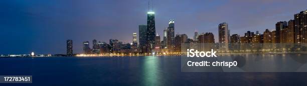 Panoramic View Of The Northern Chicago Skyline At Dusk Stock Photo - Download Image Now