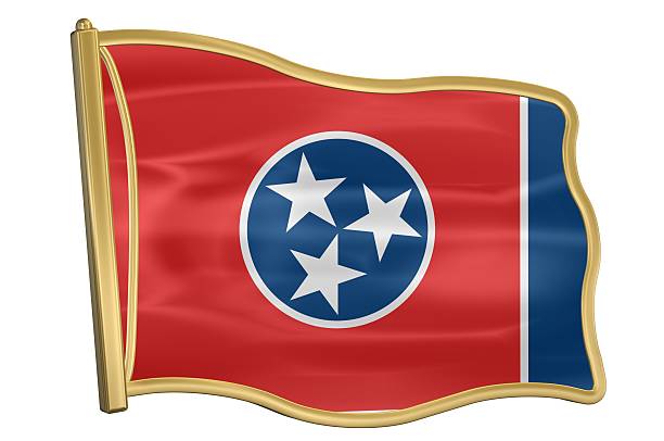 US State Flag Pin - Tennessee stock photo