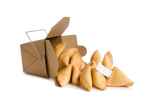 istock A cardboard Chinese food container with fortune cookies 172784330