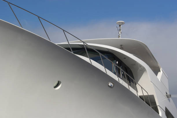 istock Sleek Lines of Mega Yacht 172784634