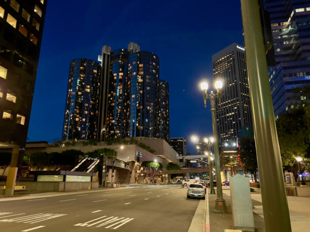 istock Bonaventure Hotel and downtown LA night view. 1727849941
