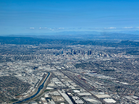 Los Angeles River and Downtown