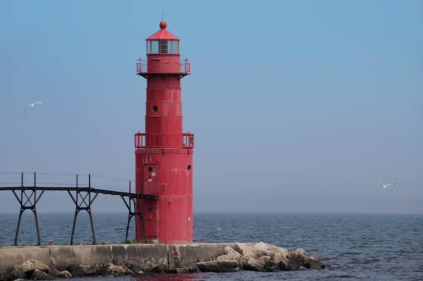 istock Lake Michigan Lighthouse 172785531