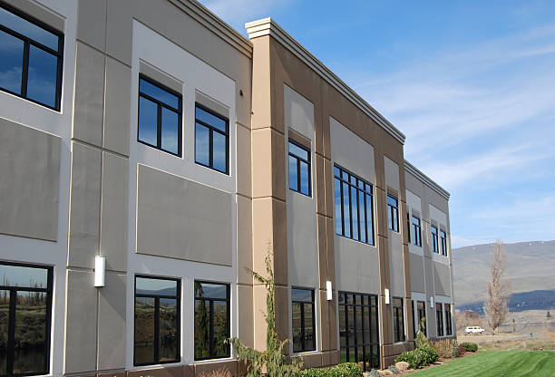 istock Modern office builing in a mountain area 172785649