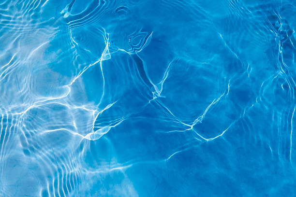 wasserhintergrund - flowing blue rippled environment stock-fotos und bilder