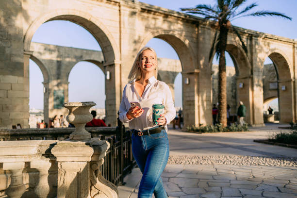 istock Woman enjoying the walk in Valletta, Malta 1727859973