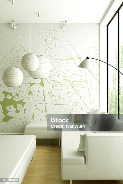 Moderne Interieur Render Cgi Stockfoto und mehr Bilder von Architektonisches Detail - Architektonisches Detail, Baum, Behaglich