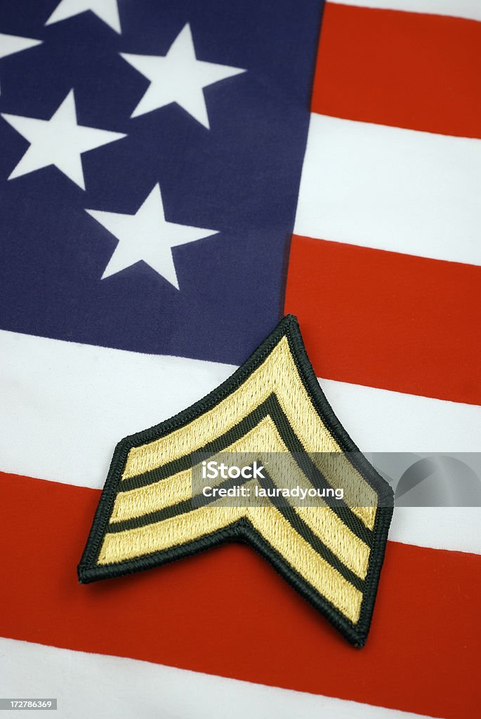 Heer Feldwebel Rang der Insignia - Lizenzfrei 4. Juli Stock-Foto