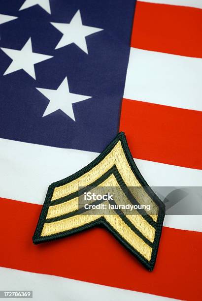 Heer Feldwebel Rang Der Insignia Stockfoto und mehr Bilder von 4. Juli - 4. Juli, Abzeichen, Amerikanische Flagge