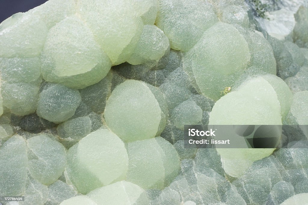 Pedras e minerais-Prehnite - Royalty-free Cor verde Foto de stock