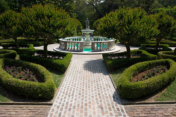 Ornamental Garden Fountain stock photo