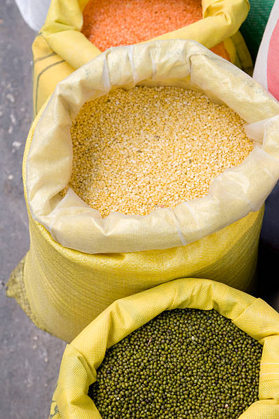 Arab food ingredients being sold on the souq.