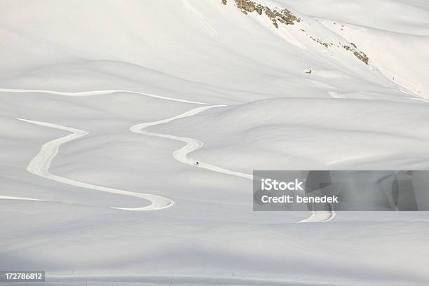 Photo libre de droit de Ski De Fond banque d'images et plus d'images libres de droit de Au loin - Au loin, Courbe, En forme de S