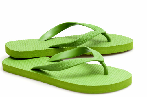 flip-flop isolated on white