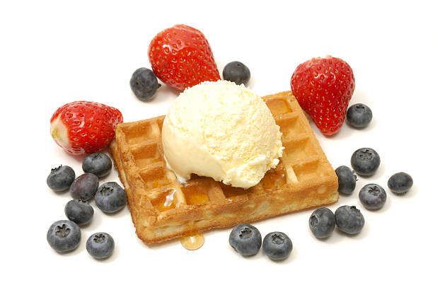 istock waffle,fruit ,syrup and ice cream 172787293