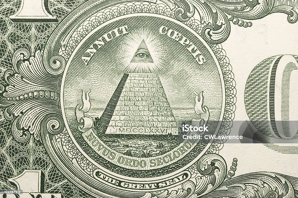 Nota de 1 dólar - Foto de stock de Cultura Americana royalty-free