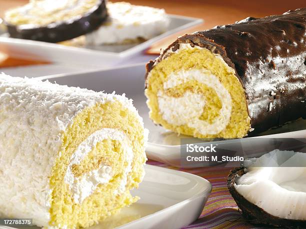 Rolls Stock Photo - Download Image Now - Coconut, Dessert - Sweet Food, Rolled Up