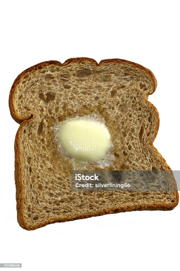 Bread and butter mit clipping path - Lizenzfrei Ballaststoff Stock-Foto