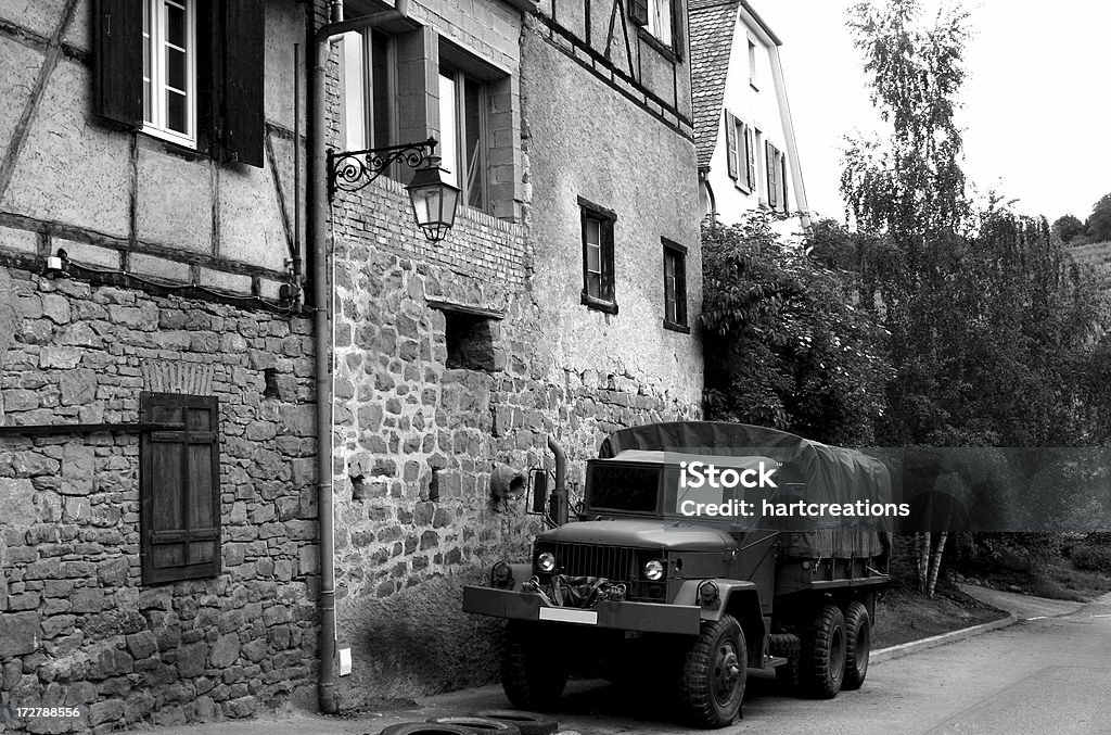 military presence military vehicle in french villageCheck out my Military Stock Photo