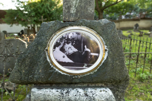 Cimitero di Bernardino, Vilnius, Lituania - foto stock