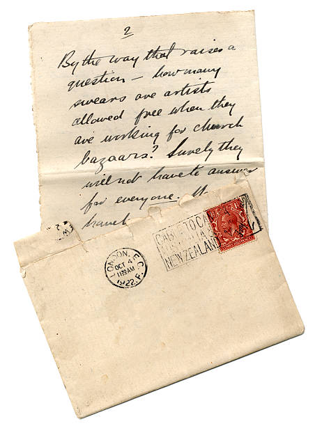 istock Swearing at the bazaar - British letter and envelope 172789881