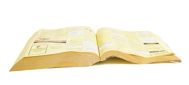 Photo of phone book