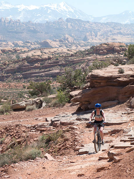 istock Mid twenties female riding in Moab, Utah. 172790630