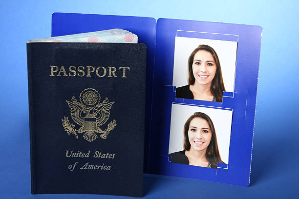 Passaporto con foto - foto stock