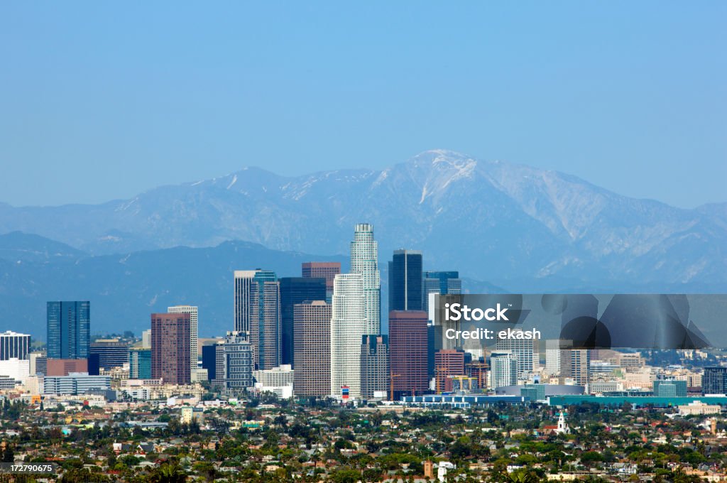Los Ángeles en un día soleado, transparente - Foto de stock de Condado de Los Ángeles libre de derechos