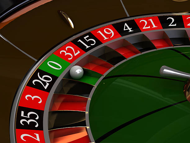 zero on a roulette stock photo