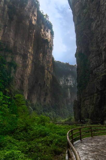 istock A towering cliff in Wulong Karst, Chongqing, China. 1727912924