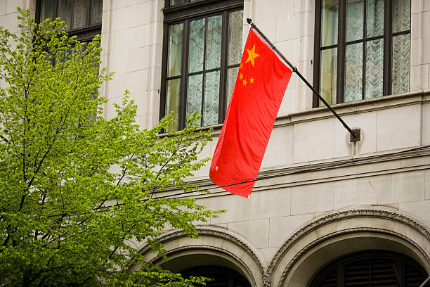 bandera china - pan pacific hotel fotografías e imágenes de stock