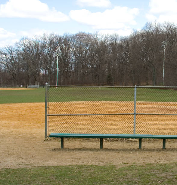 istock Neighborhood Baseball Field With Benches 172792361