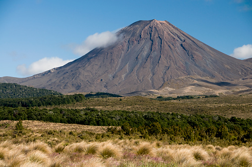 The conical volcano Mount Ngauruhoe, near Taupo on New Zealand's North Island was used as Mt Doom in the Lord of the Rings film trilogy.