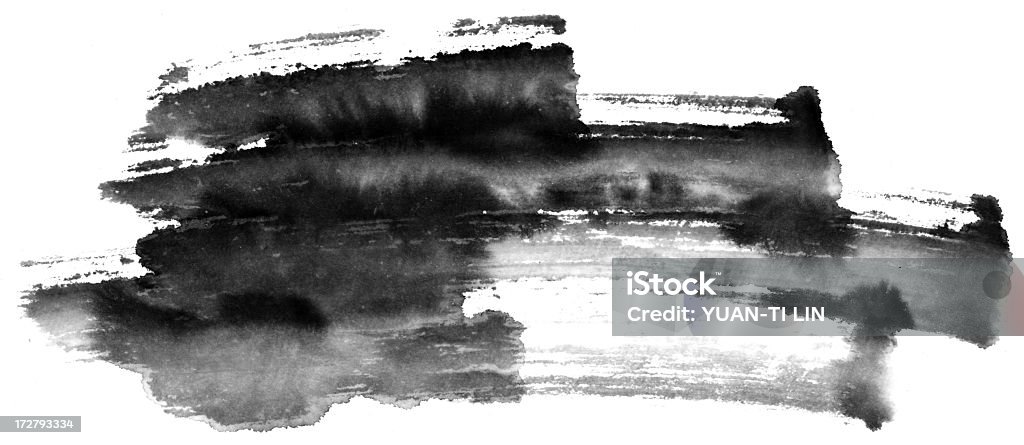 Wash Painting Effect Chinese ink and wash painting effect. Abstract Stock Photo