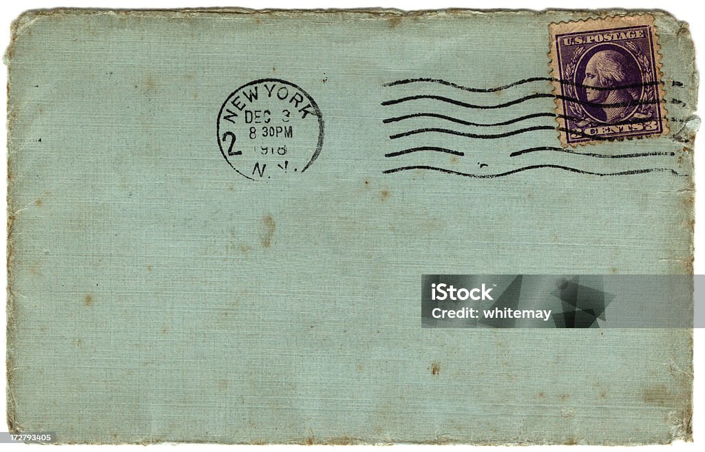 Enveloppe 1918 États-Unis - Photo de Timbre-poste libre de droits