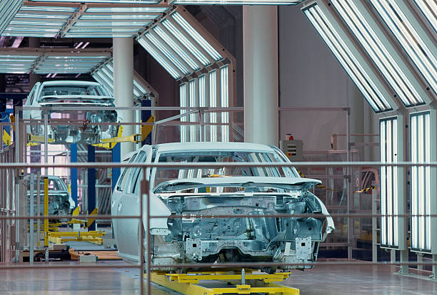 istock A new car chassis is assembled in a manufacturing plant 172793711