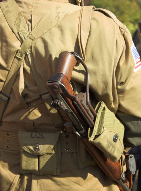 istock WW2 US paratrooper with a rifle 172793826