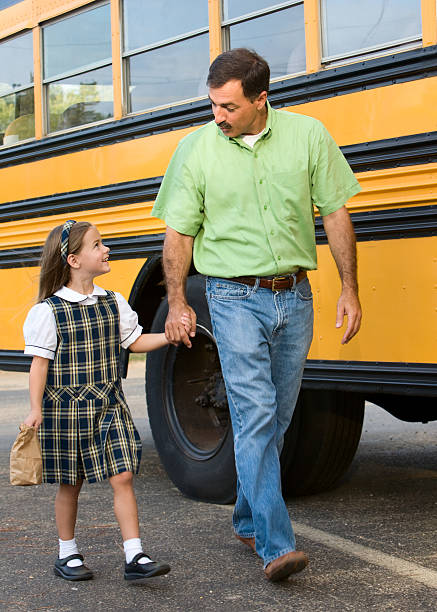 istock Walking to the Bus with Daddy 172793880