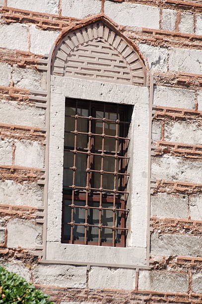 Mosque window stock photo