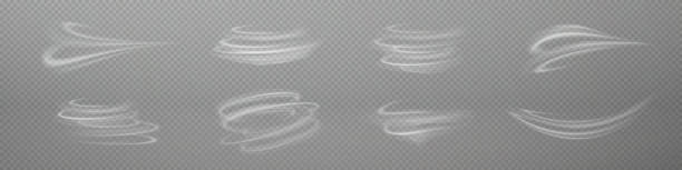 legen sie die textur "kalter winterwind" fest. feiertags-vektor-schneesturm. weihnachtseffekt eines kalten schneesturms. - wind stock-grafiken, -clipart, -cartoons und -symbole