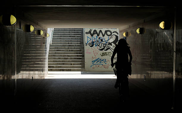 istock Cycling in underground tunnel 172794338