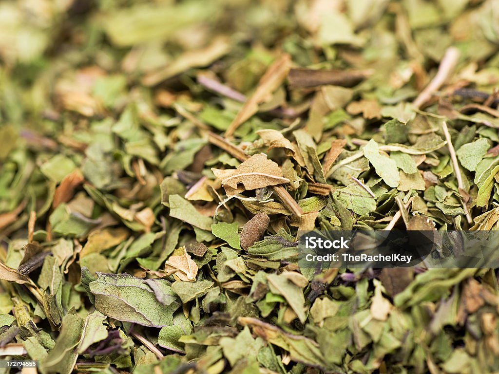 Séché feuilles de menthe poivrée - Photo de Menthe poivrée libre de droits