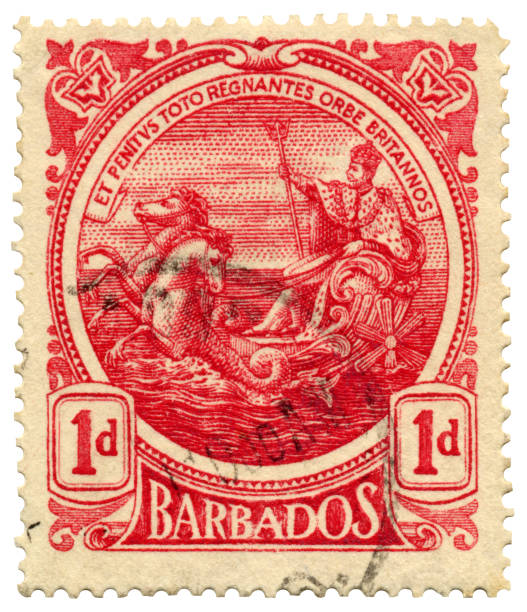 istock Barbados Postage Stamp with Seal of the Colony 172794669