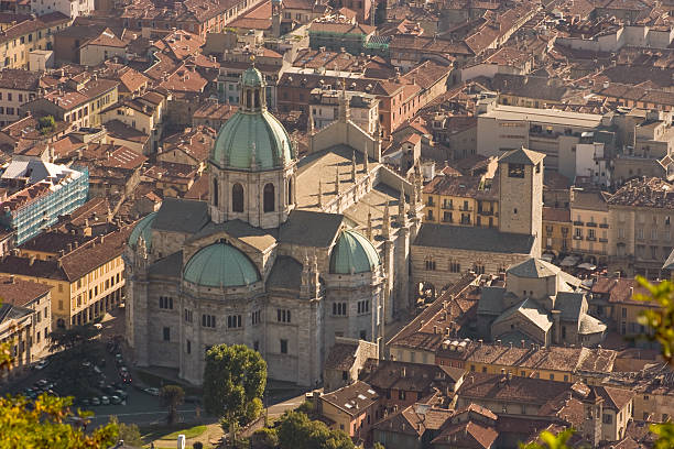 Como Dome Aerial view stock photo