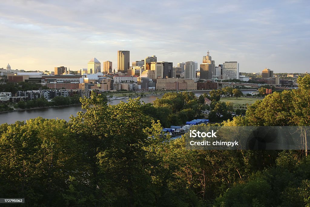 Sera a St Paul - Foto stock royalty-free di Minnesota