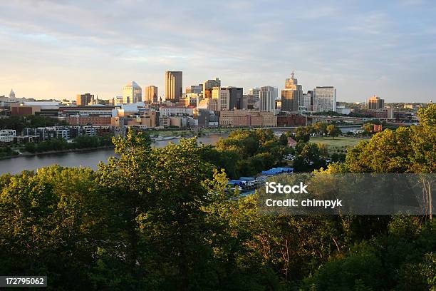 Sera A St Paul - Fotografie stock e altre immagini di Minnesota - Minnesota, Saint Paul, Centro della città