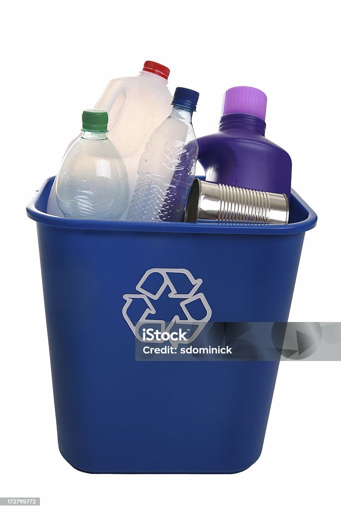 Papelera de reciclaje completo - Foto de stock de Papelera de reciclaje libre de derechos